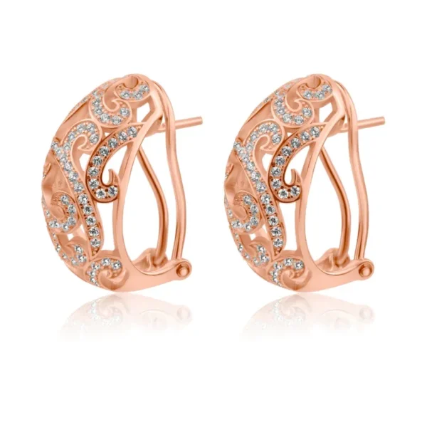 Créoles Prestige en Argent 925 R.Gold